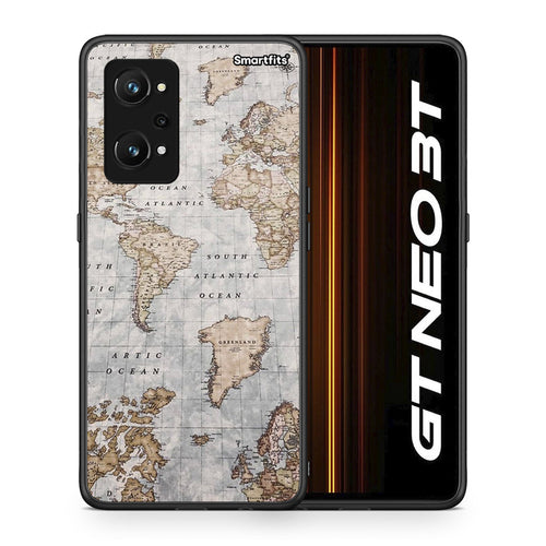 World Map - Realme GT Neo 3T θήκη