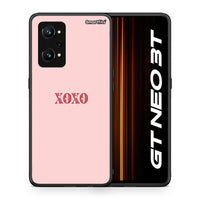 Thumbnail for Θήκη Realme GT Neo 3T XOXO Love από τη Smartfits με σχέδιο στο πίσω μέρος και μαύρο περίβλημα | Realme GT Neo 3T XOXO Love case with colorful back and black bezels