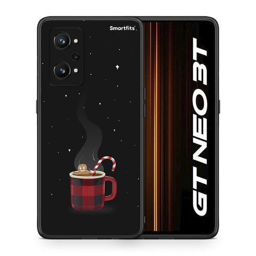 Θήκη Realme GT Neo 3T Xmas Bathing από τη Smartfits με σχέδιο στο πίσω μέρος και μαύρο περίβλημα | Realme GT Neo 3T Xmas Bathing case with colorful back and black bezels