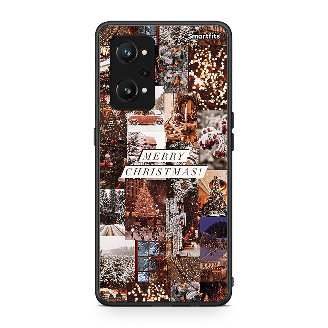 Realme GT Neo 3T Xmas Collage θήκη από τη Smartfits με σχέδιο στο πίσω μέρος και μαύρο περίβλημα | Smartphone case with colorful back and black bezels by Smartfits