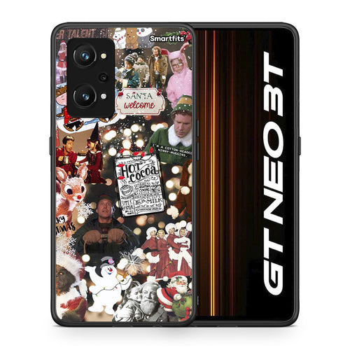 Θήκη Realme GT Neo 3T Xmas Movies από τη Smartfits με σχέδιο στο πίσω μέρος και μαύρο περίβλημα | Realme GT Neo 3T Xmas Movies case with colorful back and black bezels