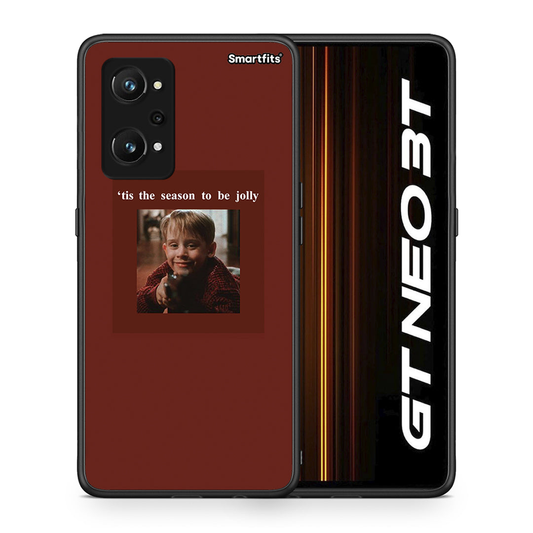 Θήκη Realme GT Neo 3T Xmas Ultimate Spirit από τη Smartfits με σχέδιο στο πίσω μέρος και μαύρο περίβλημα | Realme GT Neo 3T Xmas Ultimate Spirit case with colorful back and black bezels