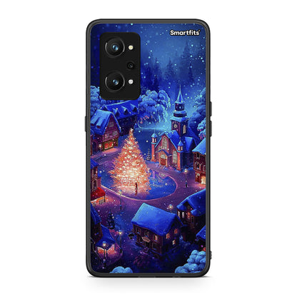 Realme GT Neo 3T Xmas Village θήκη από τη Smartfits με σχέδιο στο πίσω μέρος και μαύρο περίβλημα | Smartphone case with colorful back and black bezels by Smartfits