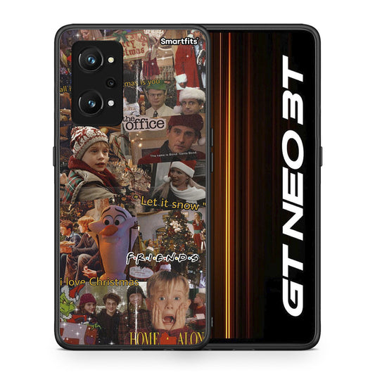 Θήκη Realme GT Neo 3T Xmas Wishes από τη Smartfits με σχέδιο στο πίσω μέρος και μαύρο περίβλημα | Realme GT Neo 3T Xmas Wishes case with colorful back and black bezels