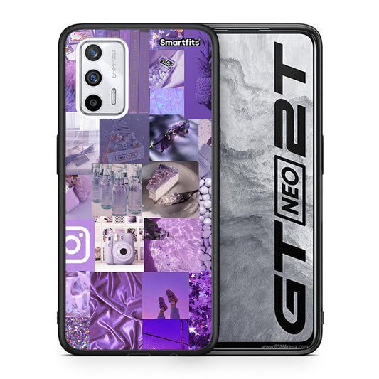 Purple Aesthetic Collage - Realme GT θήκη