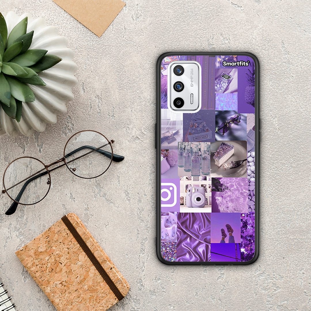 Purple Aesthetic Collage - Realme GT θήκη