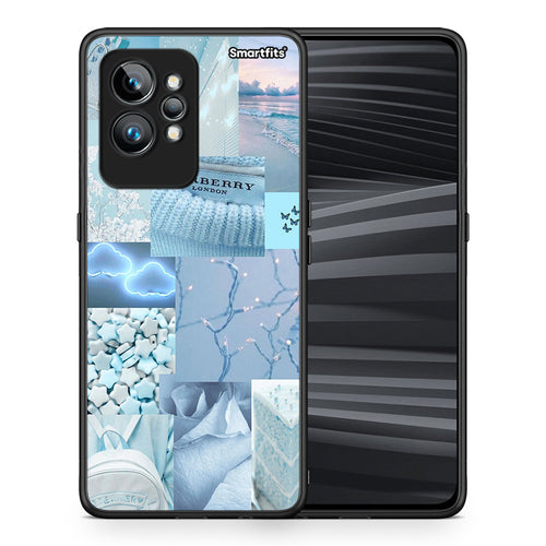Θήκη Realme GT2 Ciel Aesthetic Collage από τη Smartfits με σχέδιο στο πίσω μέρος και μαύρο περίβλημα | Realme GT2 Ciel Aesthetic Collage Case with Colorful Back and Black Bezels