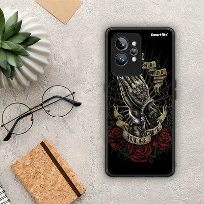 Θήκη Realme GT2 Judge By God από τη Smartfits με σχέδιο στο πίσω μέρος και μαύρο περίβλημα | Realme GT2 Judge By God Case with Colorful Back and Black Bezels