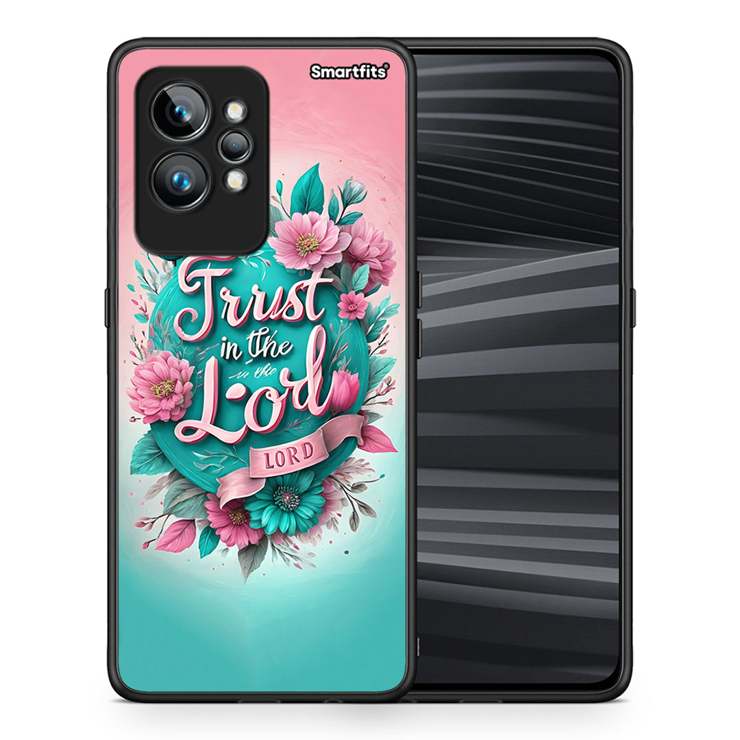 Θήκη Realme GT2 Lord Trust από τη Smartfits με σχέδιο στο πίσω μέρος και μαύρο περίβλημα | Realme GT2 Lord Trust Case with Colorful Back and Black Bezels