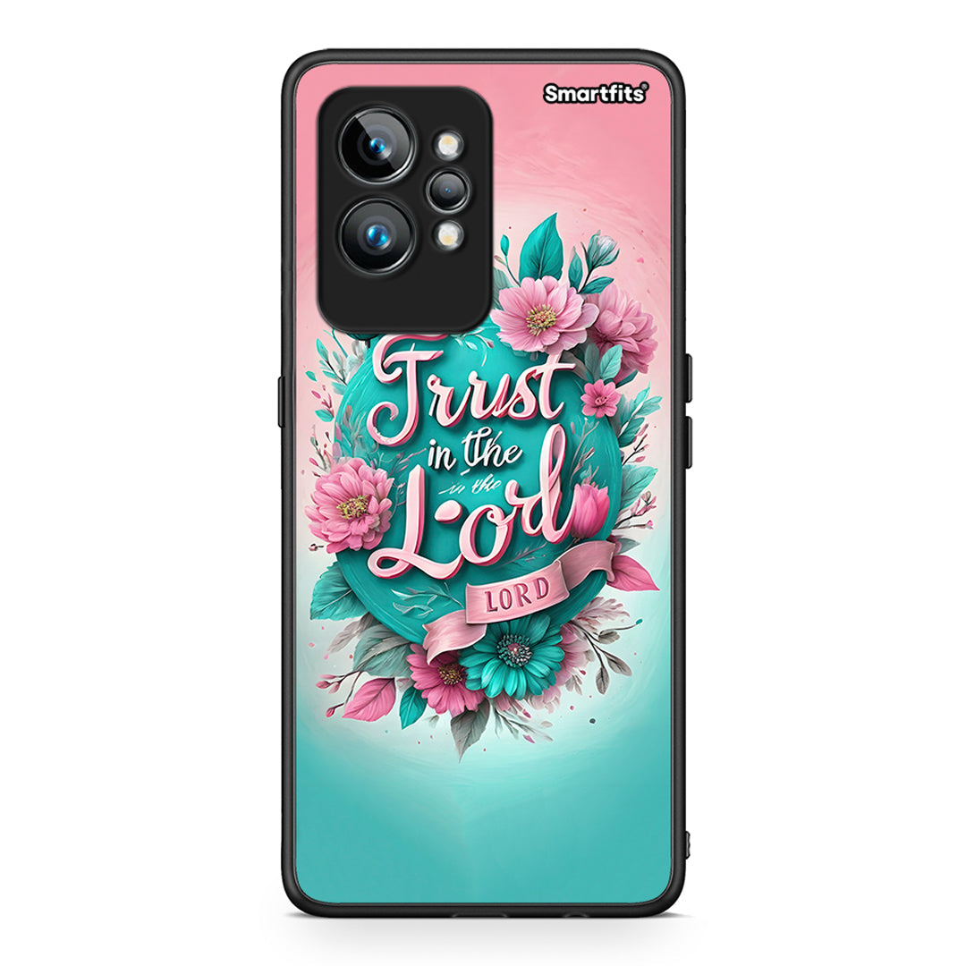 Θήκη Realme GT2 Lord Trust από τη Smartfits με σχέδιο στο πίσω μέρος και μαύρο περίβλημα | Realme GT2 Lord Trust Case with Colorful Back and Black Bezels