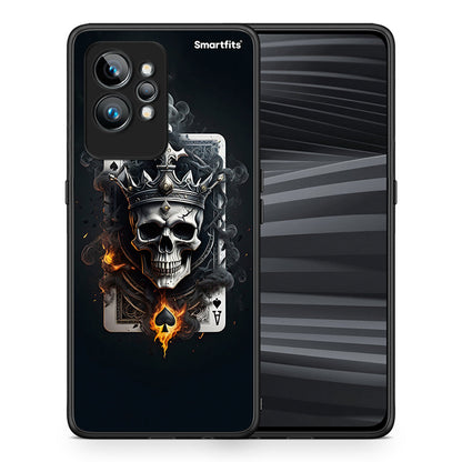 Θήκη Realme GT2 Skull King Ace από τη Smartfits με σχέδιο στο πίσω μέρος και μαύρο περίβλημα | Realme GT2 Skull King Ace Case with Colorful Back and Black Bezels