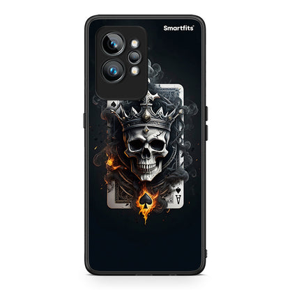 Θήκη Realme GT2 Skull King Ace από τη Smartfits με σχέδιο στο πίσω μέρος και μαύρο περίβλημα | Realme GT2 Skull King Ace Case with Colorful Back and Black Bezels