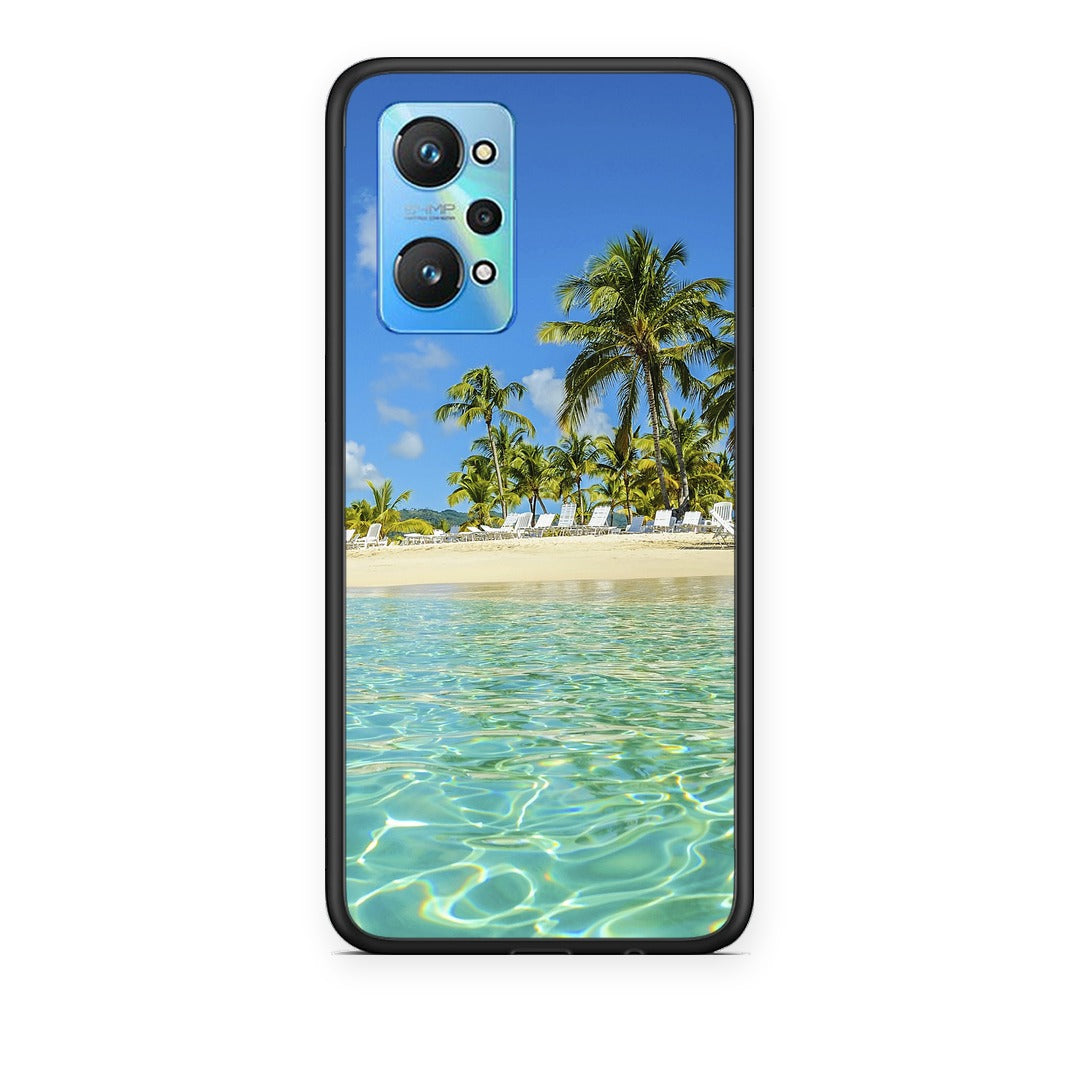 Θήκη Realme GT2 Tropical Vibes από τη Smartfits με σχέδιο στο πίσω μέρος και μαύρο περίβλημα | Realme GT2 Tropical Vibes case with colorful back and black bezels