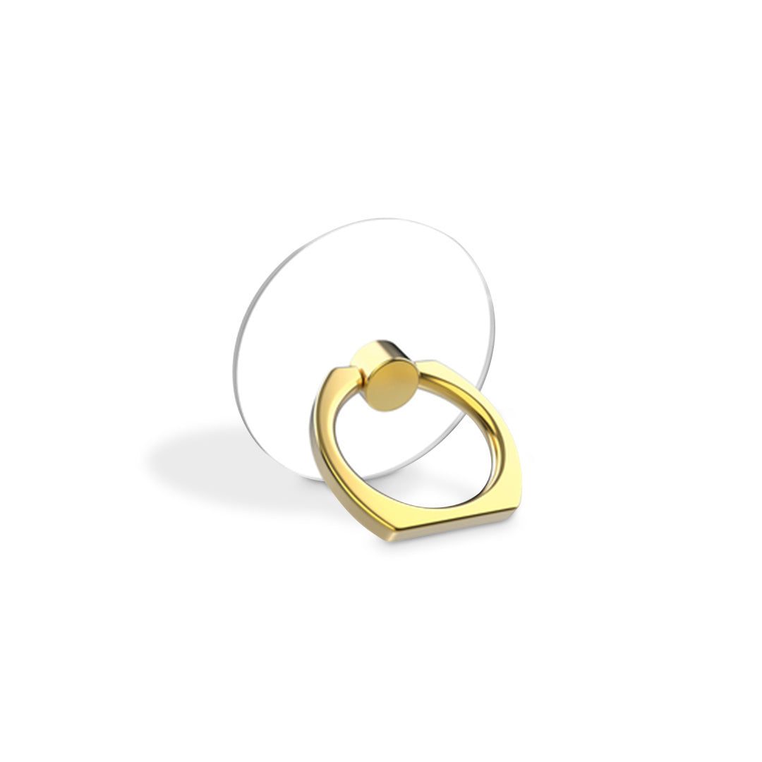 Ring Stent Με Διάφανη Βάση - Χρυσό