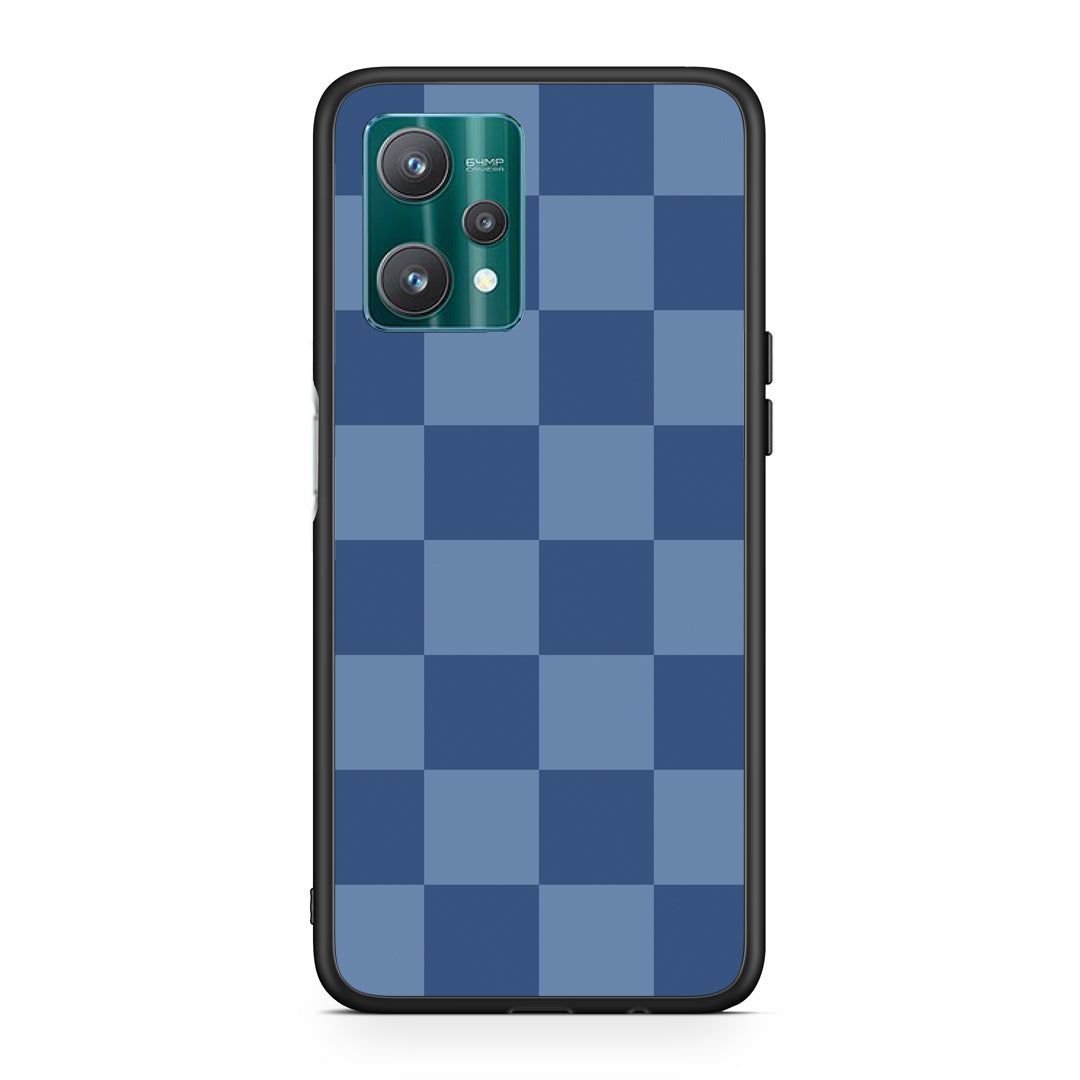 Θήκη Realme 9 Pro Denim Blue Checkerboard από τη Smartfits με σχέδιο στο πίσω μέρος και μαύρο περίβλημα | Realme 9 Pro Denim Blue Checkerboard case with colorful back and black bezels