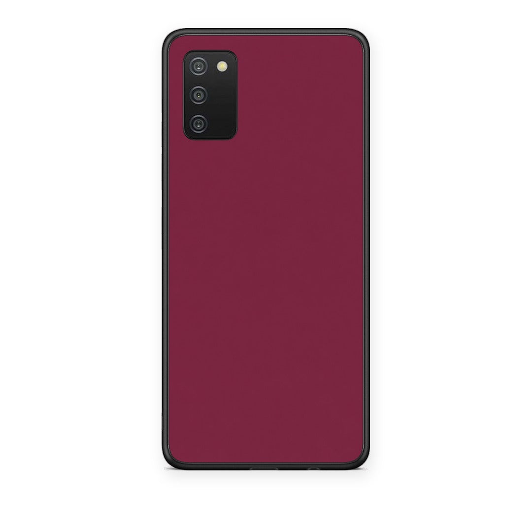 Θήκη Samsung Galaxy A02s / M02s / F02s Burgundy από τη Smartfits με σχέδιο στο πίσω μέρος και μαύρο περίβλημα | Samsung Galaxy A02s / M02s / F02s Burgundy case with colorful back and black bezels