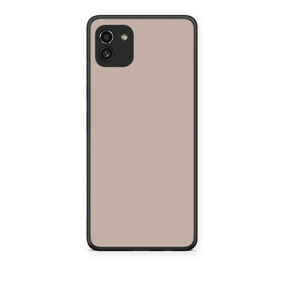 Θήκη Samsung Galaxy A03 Blush Beige από τη Smartfits με σχέδιο στο πίσω μέρος και μαύρο περίβλημα | Samsung Galaxy A03 Blush Beige case with colorful back and black bezels