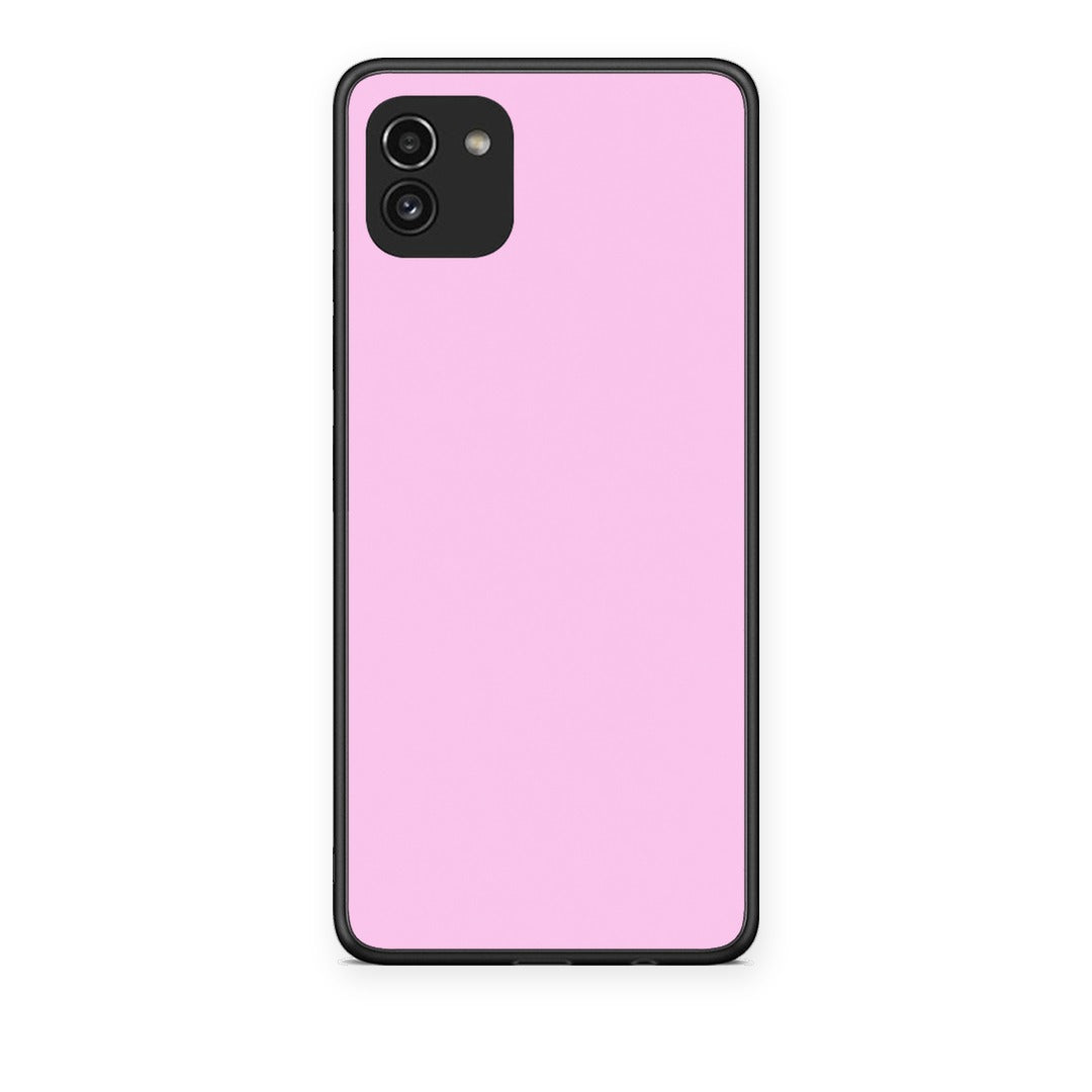Θήκη Samsung Galaxy A03 Cotton Candy Pink από τη Smartfits με σχέδιο στο πίσω μέρος και μαύρο περίβλημα | Samsung Galaxy A03 Cotton Candy Pink case with colorful back and black bezels