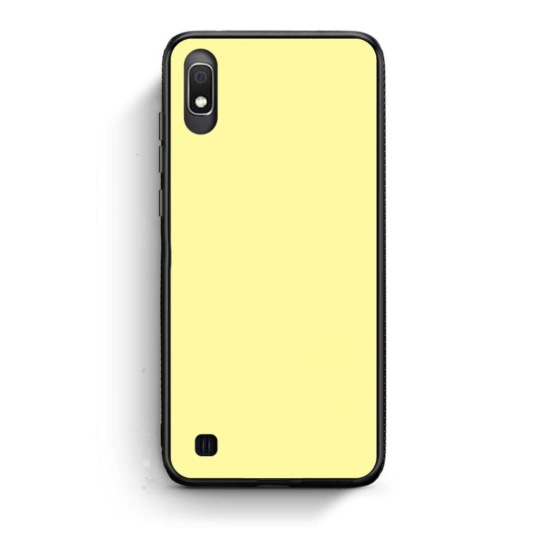 Θήκη Samsung Galaxy A10 Butter Yellow από τη Smartfits με σχέδιο στο πίσω μέρος και μαύρο περίβλημα | Samsung Galaxy A10 Butter Yellow case with colorful back and black bezels