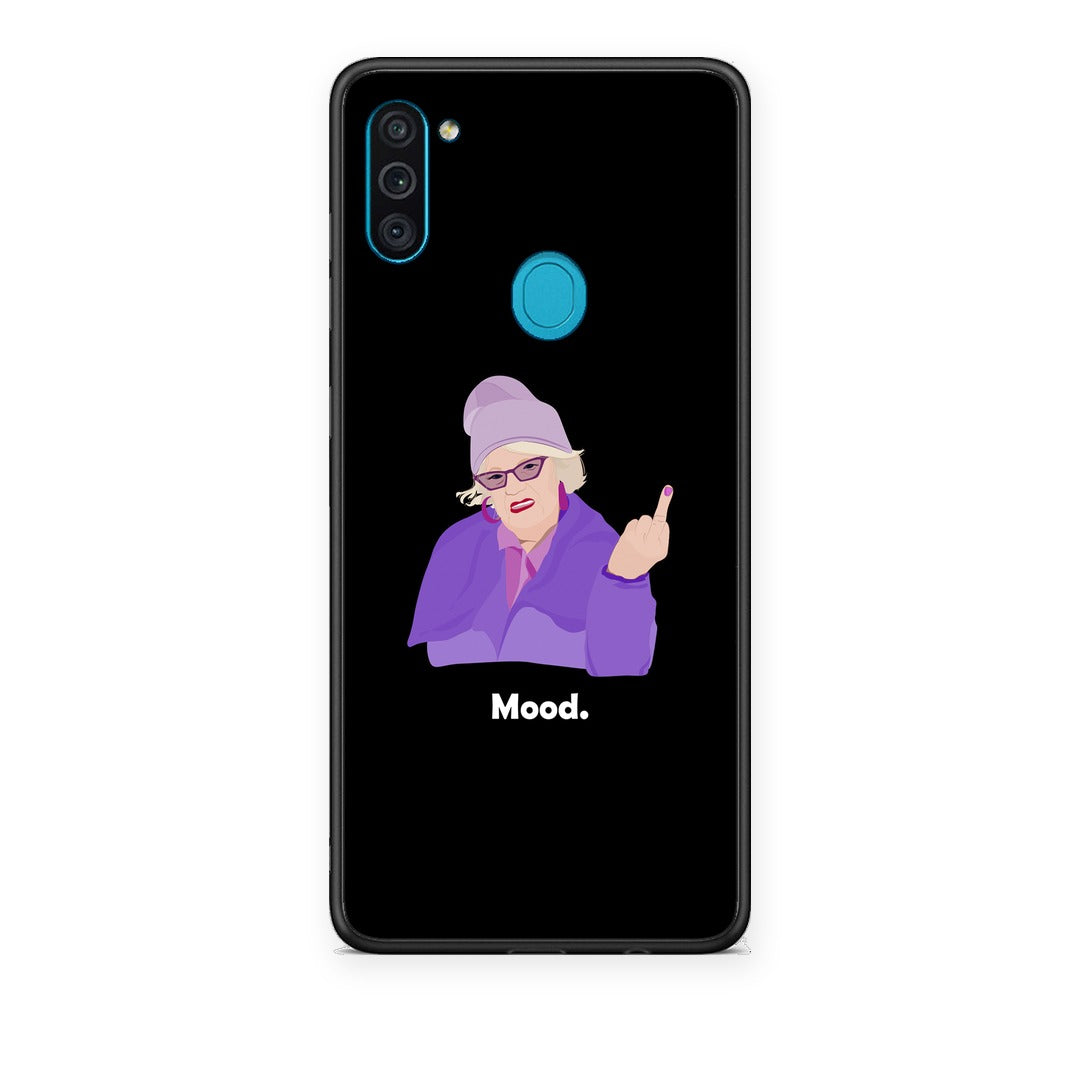 Θήκη Samsung Galaxy A11 / M11 Grandma Mood Black από τη Smartfits με σχέδιο στο πίσω μέρος και μαύρο περίβλημα | Samsung Galaxy A11 / M11 Grandma Mood Black case with colorful back and black bezels