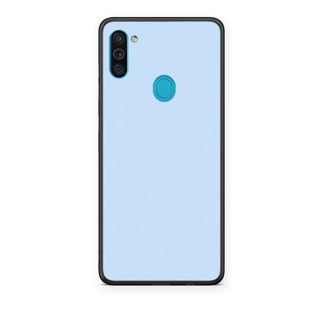Θήκη Samsung Galaxy A11 / M11 Powder Blue από τη Smartfits με σχέδιο στο πίσω μέρος και μαύρο περίβλημα | Samsung Galaxy A11 / M11 Powder Blue case with colorful back and black bezels