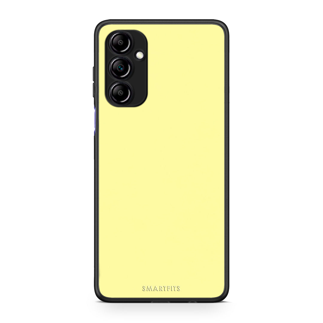 Θήκη Samsung Galaxy A14 / A14 5G Butter Yellow από τη Smartfits με σχέδιο στο πίσω μέρος και μαύρο περίβλημα | Samsung Galaxy A14 / A14 5G Butter Yellow case with colorful back and black bezels
