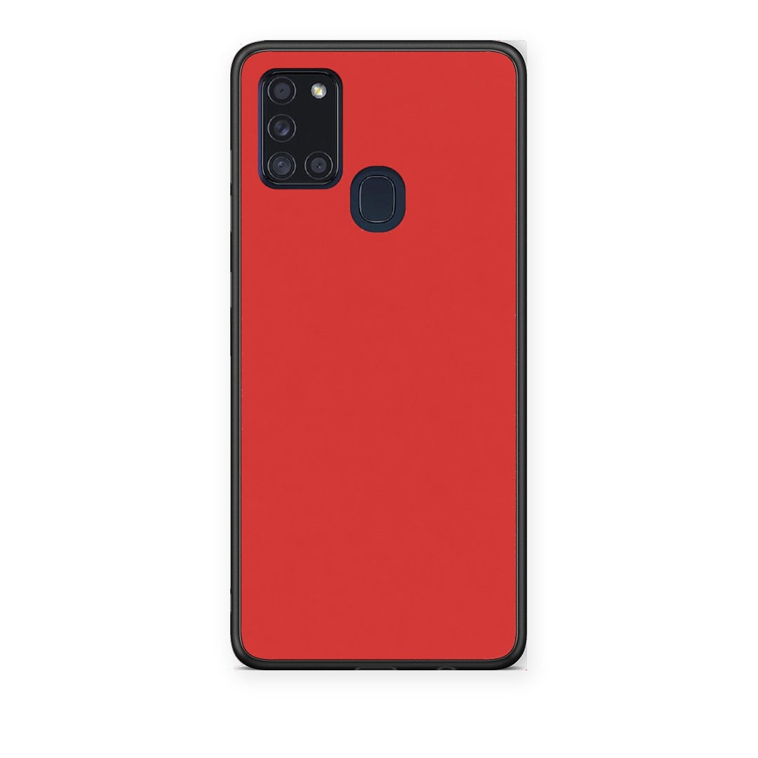 Θήκη Samsung Galaxy A21s Poppy Red από τη Smartfits με σχέδιο στο πίσω μέρος και μαύρο περίβλημα | Samsung Galaxy A21s Poppy Red case with colorful back and black bezels