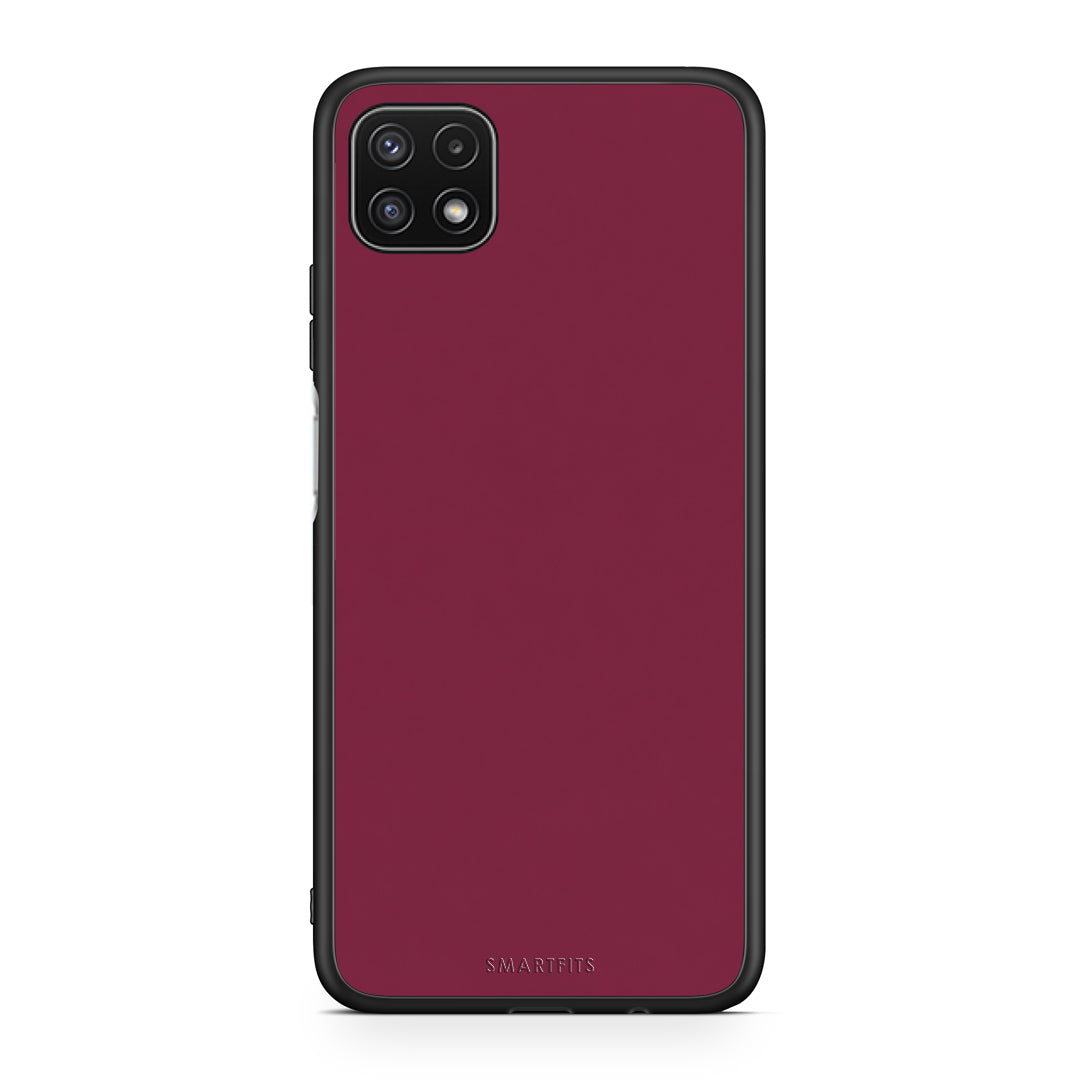 Θήκη Samsung Galaxy A22 5G Burgundy από τη Smartfits με σχέδιο στο πίσω μέρος και μαύρο περίβλημα | Samsung Galaxy A22 5G Burgundy case with colorful back and black bezels