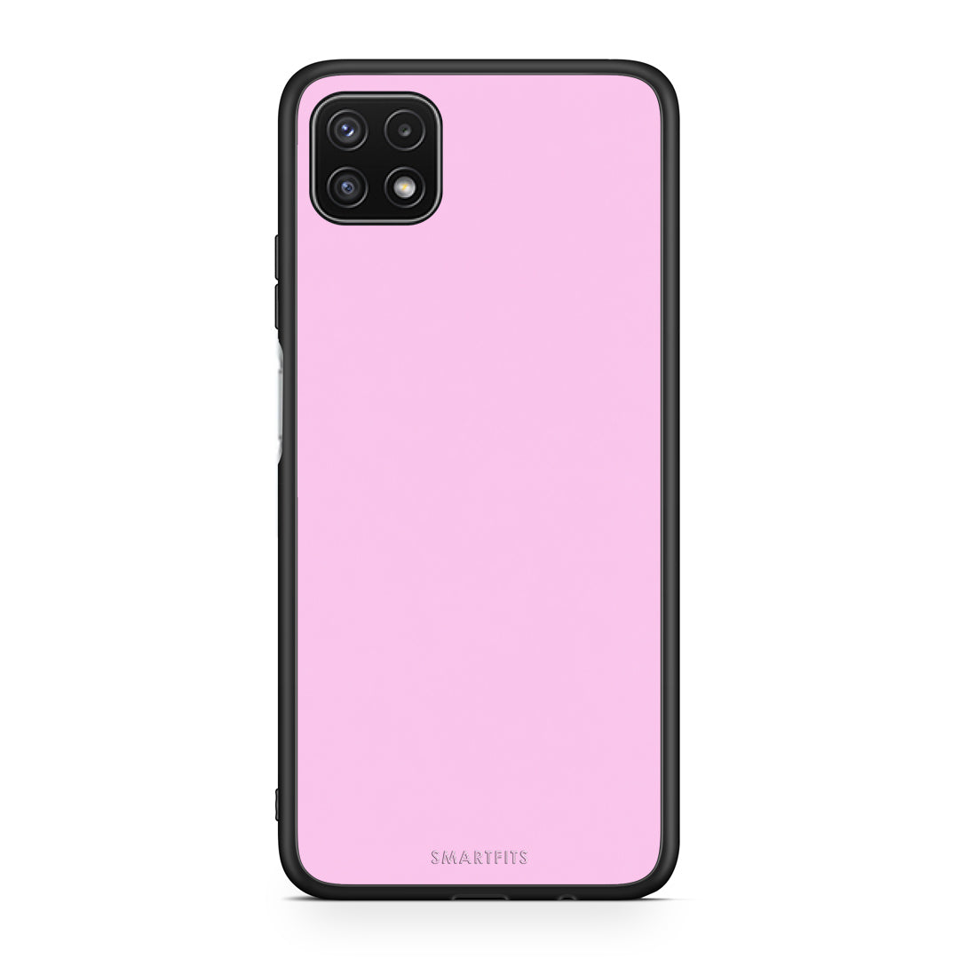 Θήκη Samsung Galaxy A22 5G Cotton Candy Pink από τη Smartfits με σχέδιο στο πίσω μέρος και μαύρο περίβλημα | Samsung Galaxy A22 5G Cotton Candy Pink case with colorful back and black bezels