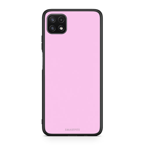 Θήκη Samsung Galaxy A22 5G Cotton Candy Pink από τη Smartfits με σχέδιο στο πίσω μέρος και μαύρο περίβλημα | Samsung Galaxy A22 5G Cotton Candy Pink case with colorful back and black bezels