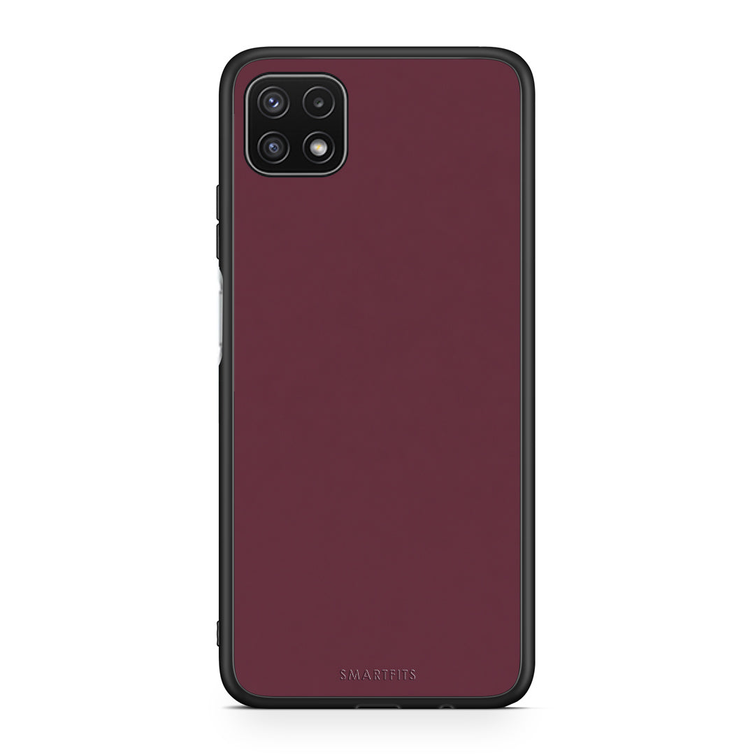 Θήκη Samsung Galaxy A22 5G Muted Burgundy από τη Smartfits με σχέδιο στο πίσω μέρος και μαύρο περίβλημα | Samsung Galaxy A22 5G Muted Burgundy case with colorful back and black bezels
