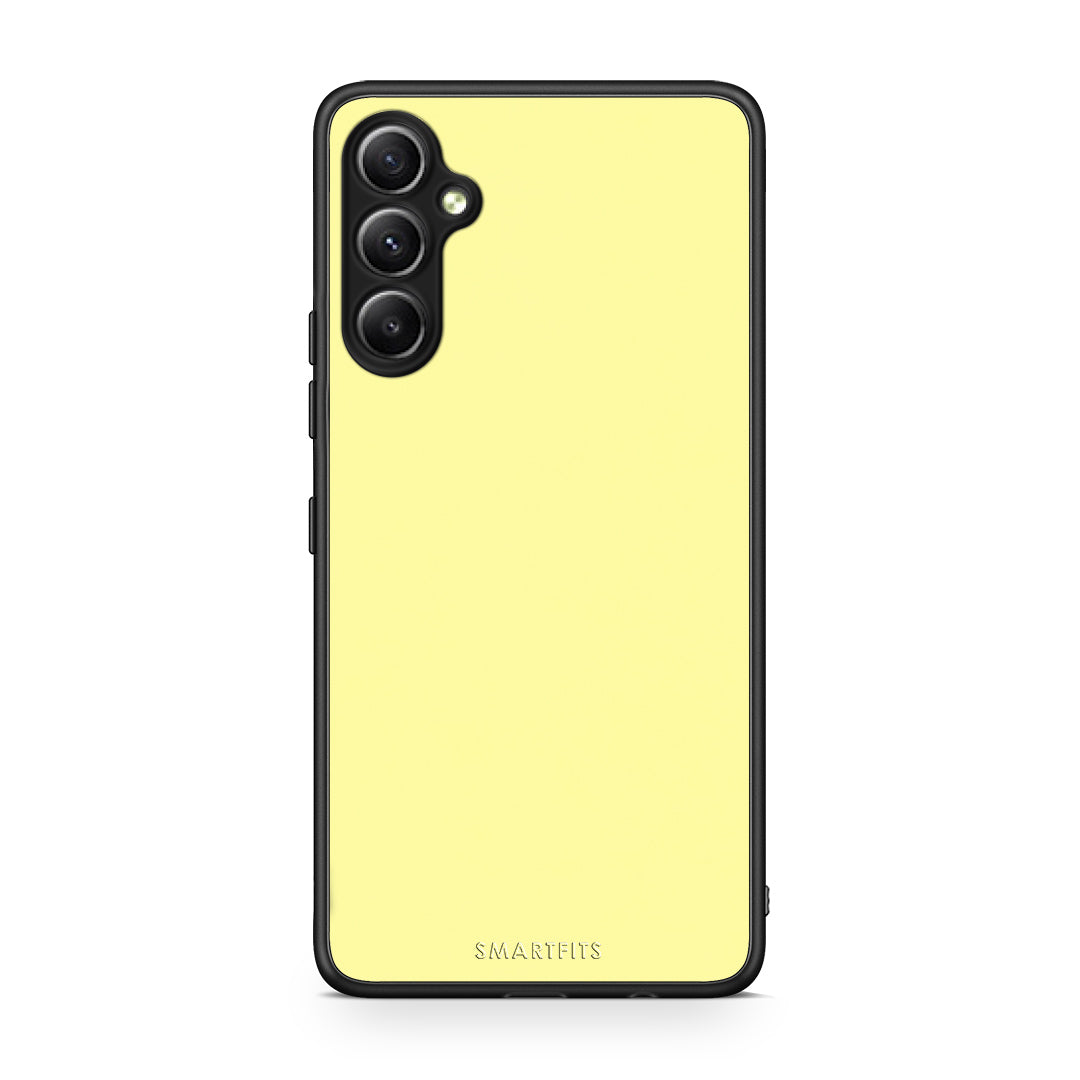 Θήκη Samsung Galaxy A34 Butter Yellow από τη Smartfits με σχέδιο στο πίσω μέρος και μαύρο περίβλημα | Samsung Galaxy A34 Butter Yellow case with colorful back and black bezels