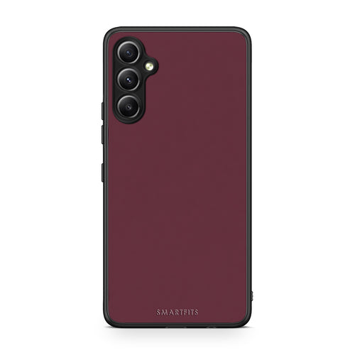 Θήκη Samsung Galaxy A34 Muted Burgundy από τη Smartfits με σχέδιο στο πίσω μέρος και μαύρο περίβλημα | Samsung Galaxy A34 Muted Burgundy case with colorful back and black bezels