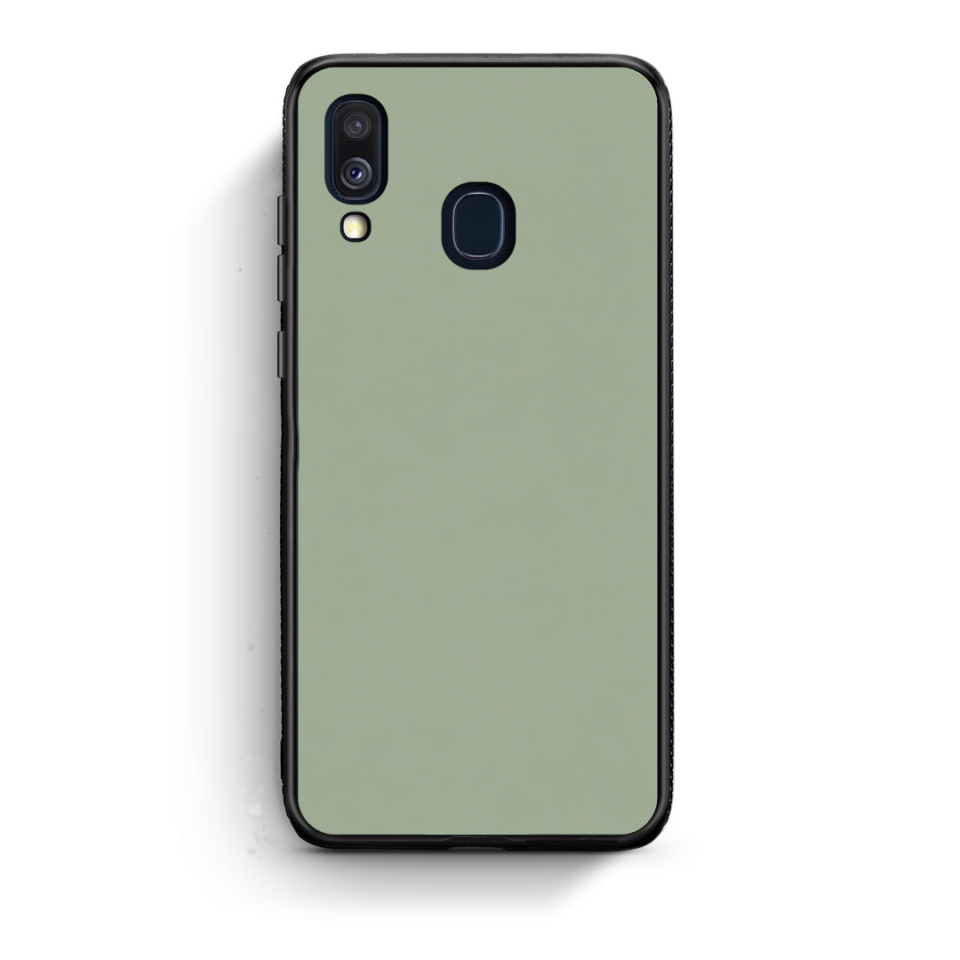 Θήκη Samsung Galaxy A40 Sage Green από τη Smartfits με σχέδιο στο πίσω μέρος και μαύρο περίβλημα | Samsung Galaxy A40 Sage Green case with colorful back and black bezels