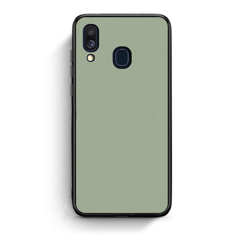 Θήκη Samsung Galaxy A40 Sage Green από τη Smartfits με σχέδιο στο πίσω μέρος και μαύρο περίβλημα | Samsung Galaxy A40 Sage Green case with colorful back and black bezels