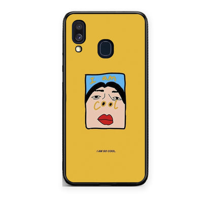 Θήκη Samsung Galaxy A40 So Cool από τη Smartfits με σχέδιο στο πίσω μέρος και μαύρο περίβλημα | Samsung Galaxy A40 So Cool case with colorful back and black bezels