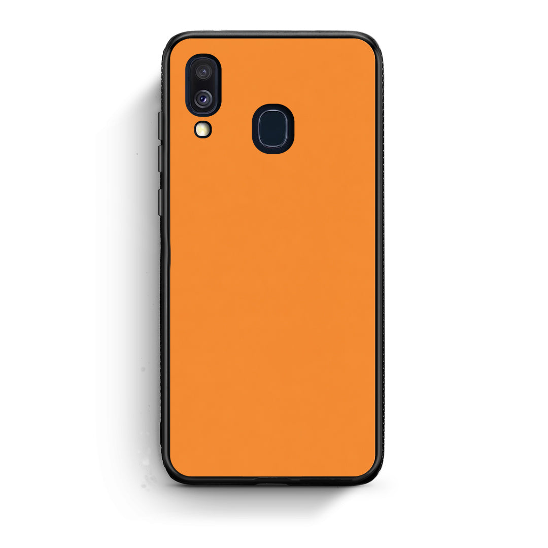 Θήκη Samsung Galaxy A40 Tangerine Orange από τη Smartfits με σχέδιο στο πίσω μέρος και μαύρο περίβλημα | Samsung Galaxy A40 Tangerine Orange case with colorful back and black bezels