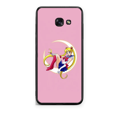 Θήκη Samsung Galaxy A5 2017 Moon Girl από τη Smartfits με σχέδιο στο πίσω μέρος και μαύρο περίβλημα | Samsung Galaxy A5 2017 Moon Girl case with colorful back and black bezels
