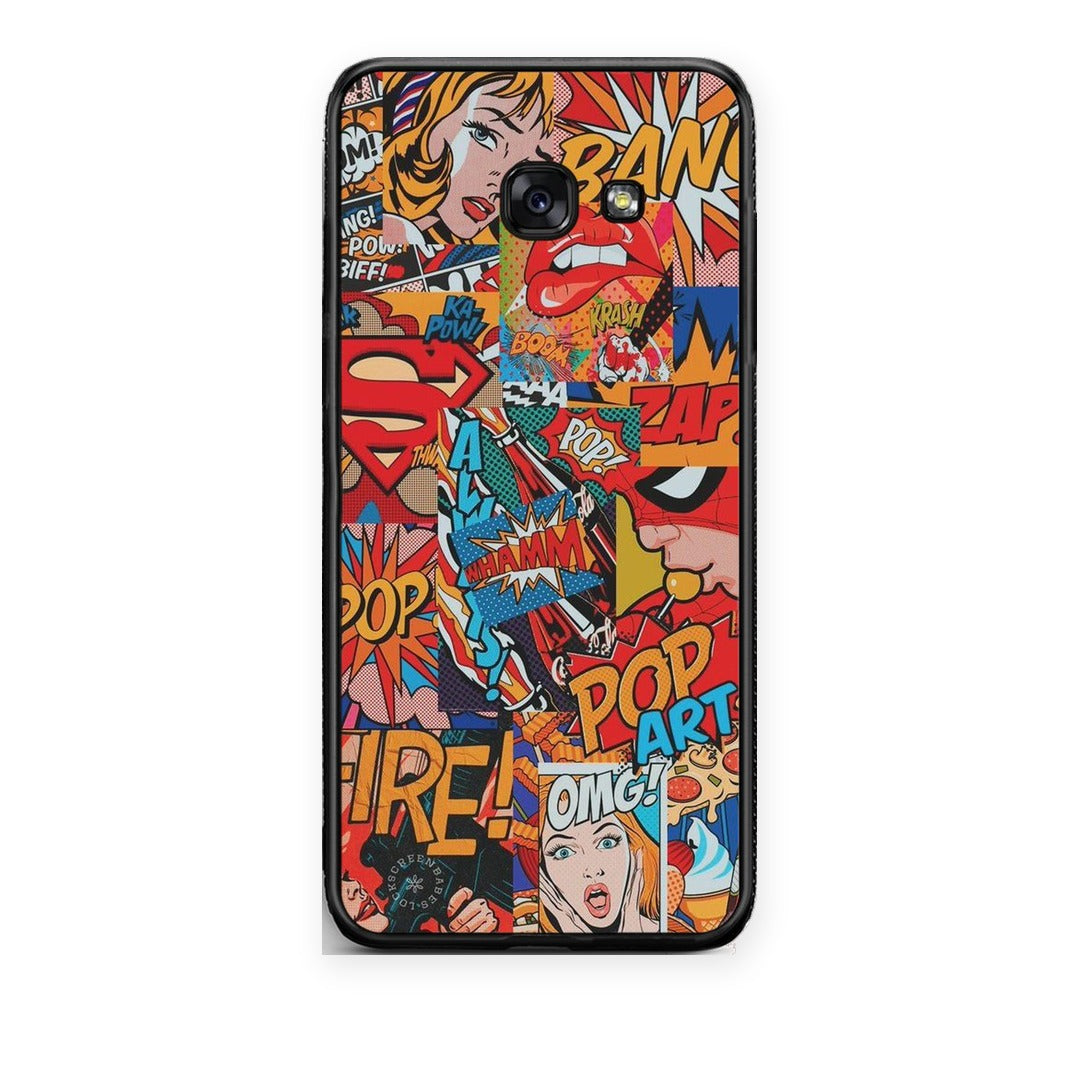 Θήκη Samsung Galaxy A5 2017 PopArt OMG από τη Smartfits με σχέδιο στο πίσω μέρος και μαύρο περίβλημα | Samsung Galaxy A5 2017 PopArt OMG case with colorful back and black bezels