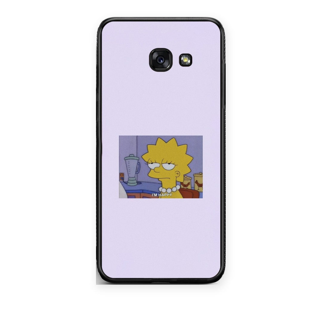 Θήκη Samsung Galaxy A5 2017 So Happy από τη Smartfits με σχέδιο στο πίσω μέρος και μαύρο περίβλημα | Samsung Galaxy A5 2017 So Happy case with colorful back and black bezels
