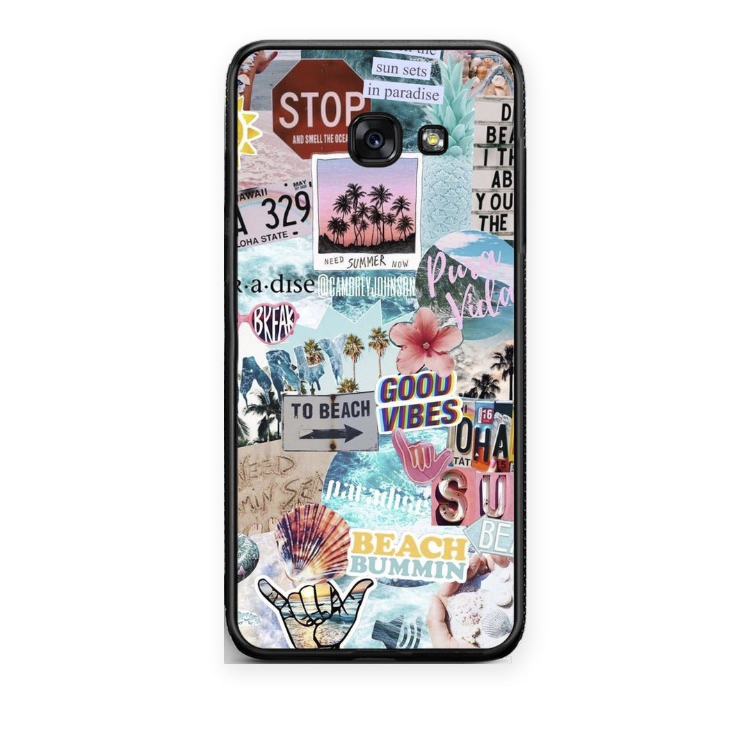 Θήκη Samsung Galaxy A5 2017 Summer Vibes από τη Smartfits με σχέδιο στο πίσω μέρος και μαύρο περίβλημα | Samsung Galaxy A5 2017 Summer Vibes case with colorful back and black bezels