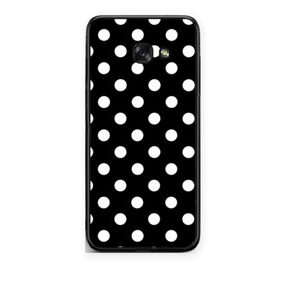 Θήκη Samsung Galaxy A5 2017 White Polka Dots on Black από τη Smartfits με σχέδιο στο πίσω μέρος και μαύρο περίβλημα | Samsung Galaxy A5 2017 White Polka Dots on Black case with colorful back and black bezels