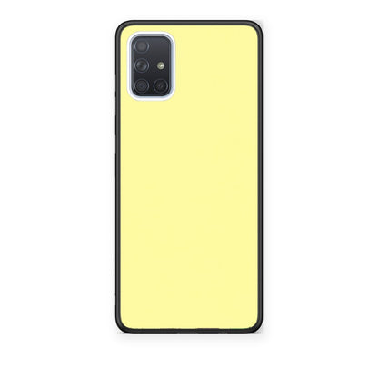 Θήκη Samsung Galaxy A51 Butter Yellow από τη Smartfits με σχέδιο στο πίσω μέρος και μαύρο περίβλημα | Samsung Galaxy A51 Butter Yellow case with colorful back and black bezels