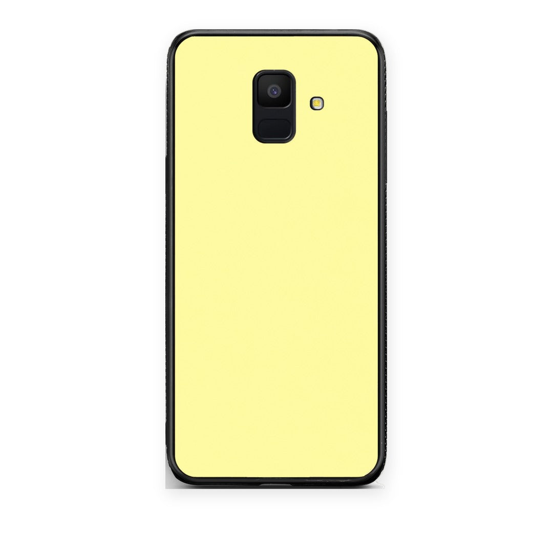 Θήκη Samsung Galaxy A6 2018 Butter Yellow από τη Smartfits με σχέδιο στο πίσω μέρος και μαύρο περίβλημα | Samsung Galaxy A6 2018 Butter Yellow case with colorful back and black bezels