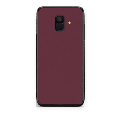 Θήκη Samsung Galaxy A6 2018 Muted Burgundy από τη Smartfits με σχέδιο στο πίσω μέρος και μαύρο περίβλημα | Samsung Galaxy A6 2018 Muted Burgundy case with colorful back and black bezels