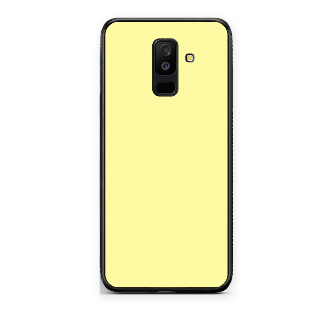 Θήκη Samsung Galaxy A6+ 2018 Butter Yellow από τη Smartfits με σχέδιο στο πίσω μέρος και μαύρο περίβλημα | Samsung Galaxy A6+ 2018 Butter Yellow case with colorful back and black bezels