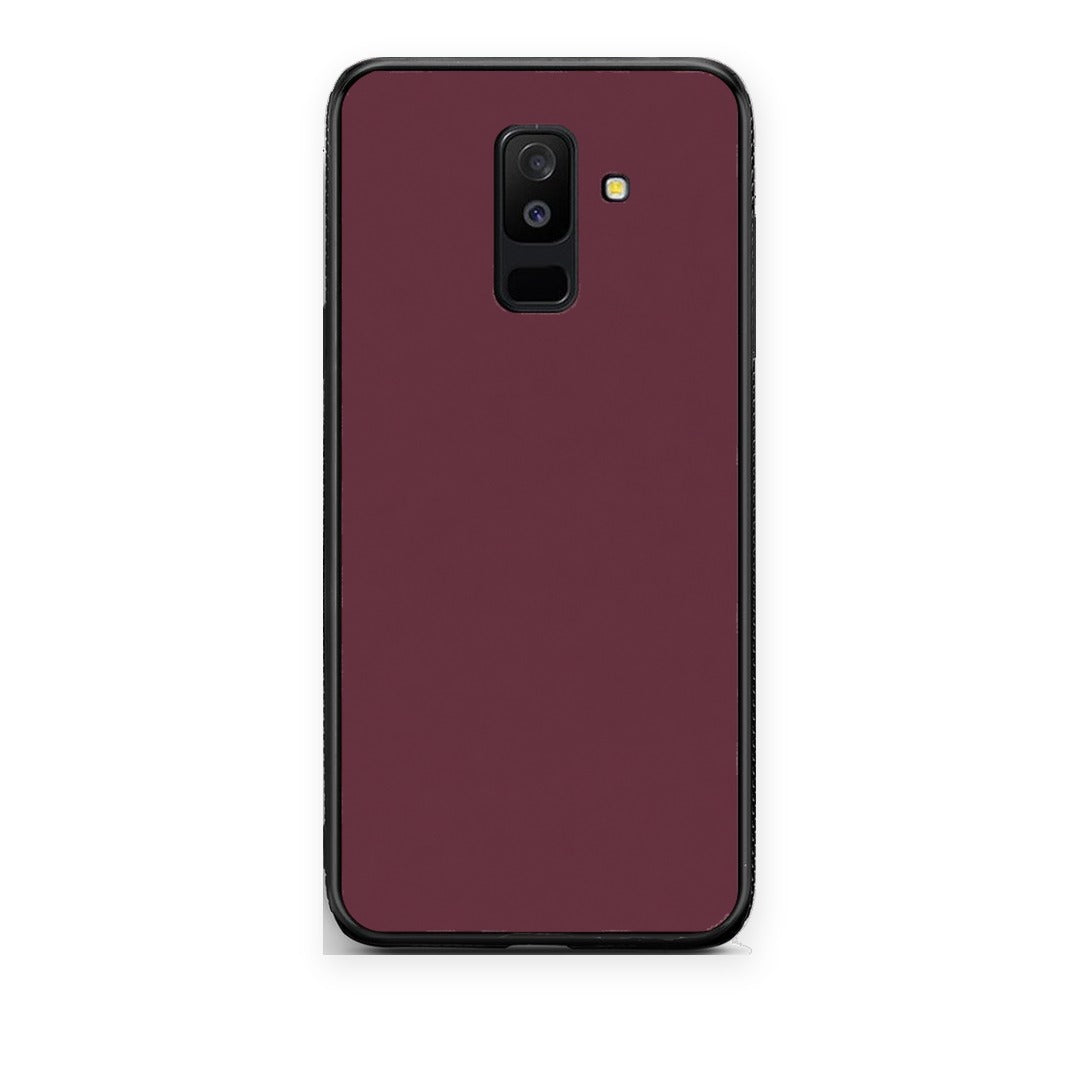 Θήκη Samsung Galaxy A6+ 2018 Muted Burgundy από τη Smartfits με σχέδιο στο πίσω μέρος και μαύρο περίβλημα | Samsung Galaxy A6+ 2018 Muted Burgundy case with colorful back and black bezels