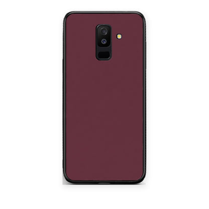 Θήκη Samsung Galaxy A6+ 2018 Muted Burgundy από τη Smartfits με σχέδιο στο πίσω μέρος και μαύρο περίβλημα | Samsung Galaxy A6+ 2018 Muted Burgundy case with colorful back and black bezels