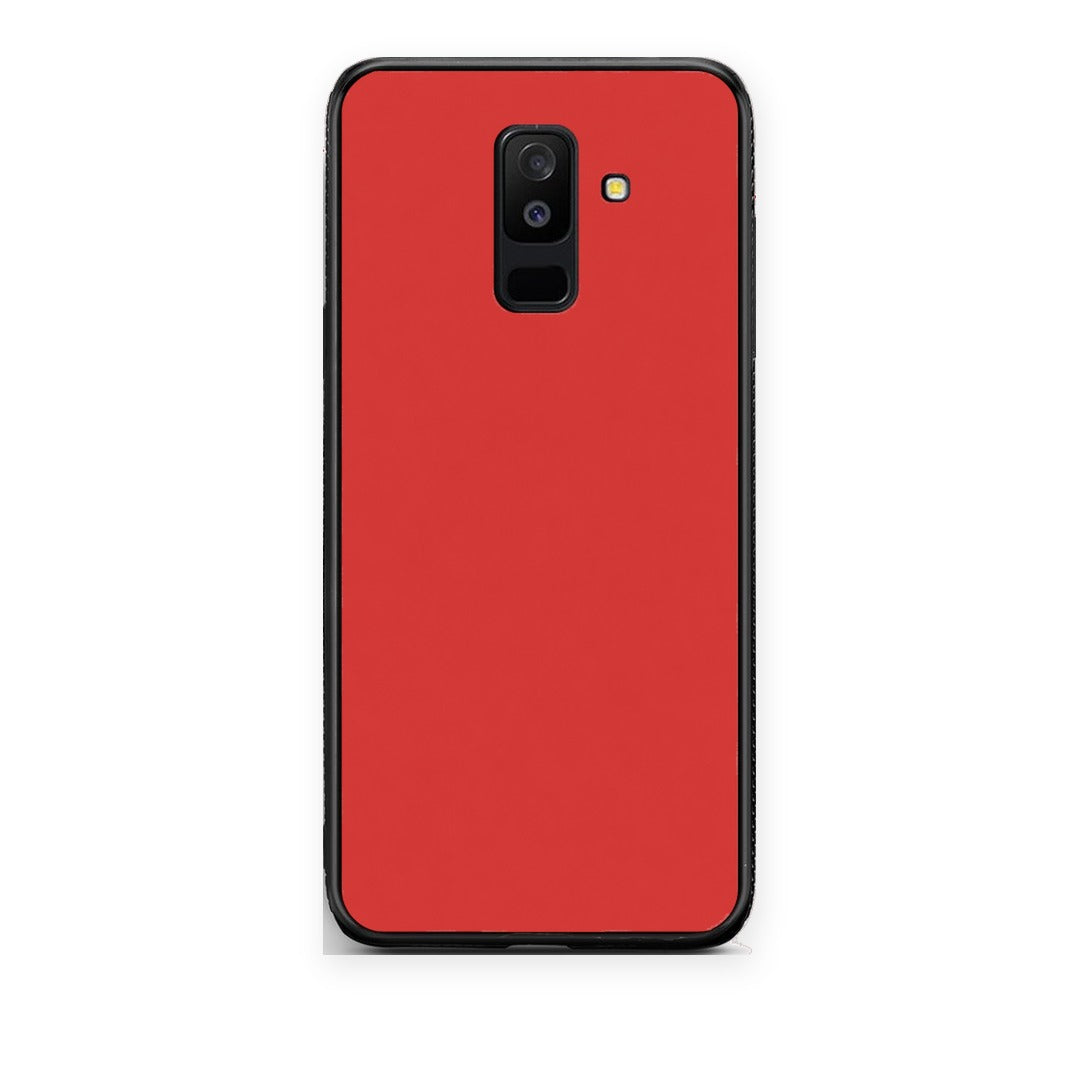Θήκη Samsung Galaxy A6+ 2018 Poppy Red από τη Smartfits με σχέδιο στο πίσω μέρος και μαύρο περίβλημα | Samsung Galaxy A6+ 2018 Poppy Red case with colorful back and black bezels