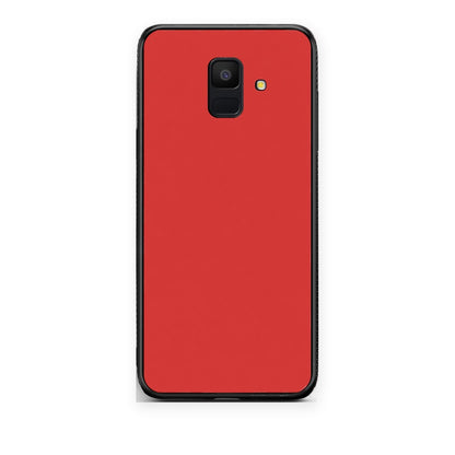 Θήκη Samsung Galaxy A6 2018 Poppy Red από τη Smartfits με σχέδιο στο πίσω μέρος και μαύρο περίβλημα | Samsung Galaxy A6 2018 Poppy Red case with colorful back and black bezels
